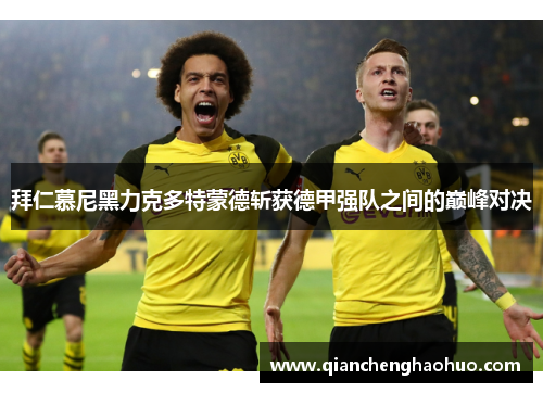 拜仁慕尼黑力克多特蒙德斩获德甲强队之间的巅峰对决